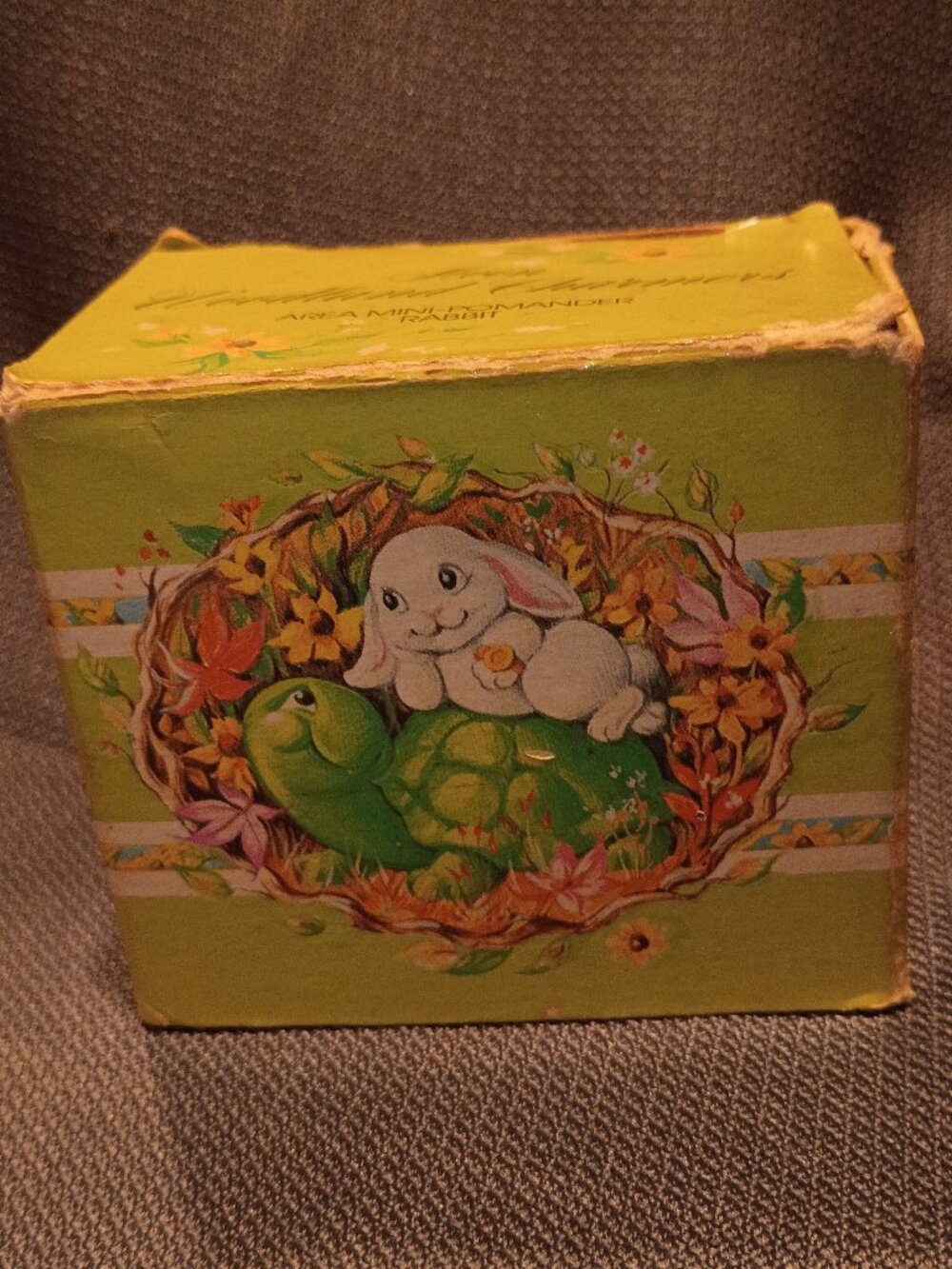 Vintage 1982 Avon "Woodland Charmers" Rabbit and Turtle Mini Pomander